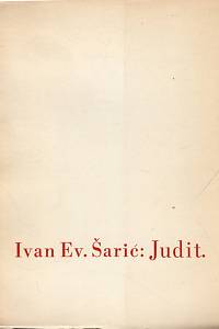 25179. Šarić, Ivan Evandelista – Judit (podpis)