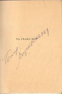 Leden, Eugen (= Lederer, Eugen) – Na vraku snů, Verše z různých dob (podpis)