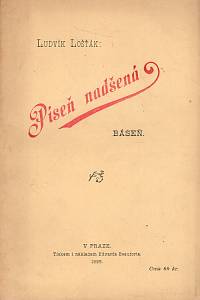 111652. Lošťák, Ludvík – Píseň nadšená, báseň.