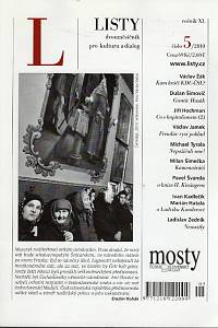 111792. Listy, Dvouměsíčník pro kulturu a dialog, Ročník XL., číslo 5 (2010)