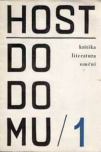 107962. Host do domu, Kritika, literatura, umění, Ročník XV., číslo 1 (1968)