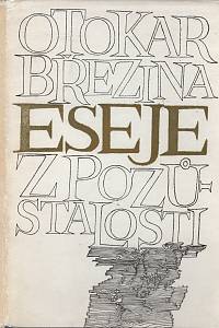 108170. Březina, Otokar [= Jebavý, Václav] – Eseje z pozůstalosti, Skryté dějiny, část posmrtná