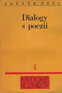 66066. Pešat, Zdeněk – Dialogy s poezií