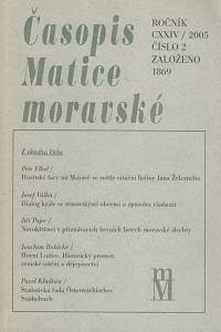 109378. Časopis Matice moravské, Ročník CXXIV., číslo 2 (2005)