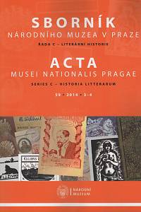 109405. Sborník Národního muzea v Praze, Řada C - Literární historie, Ročník 59, číslo 3-4 (2014) - Studie ke knižním proveniencím II.