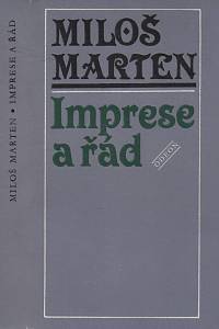 12340. Marten, Miloš [= Šebesta, Miloš] – Imprese a řád