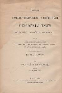 Podlaha, Antonín – Soupis památek historických a uměleckých v království Českém od pravěku do počátku XIX. století. VI, Politický okres Mělnický (podpis)