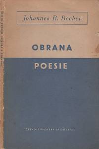 25021. Becher, Johannes R. / Weiskopf, Franc Carl (ed.) – Obrana poesie, Výbor