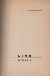 Kolář, Jiří – Limb a jiné básně (podpis)