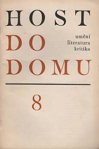 120567. Host do domu, Čtrnáctideník pro literaturu, umění a kritiku, Ročník XVII., číslo 8 (1970)