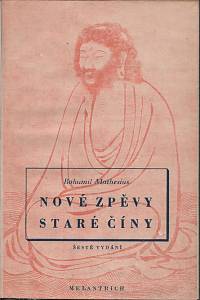 69050. Mathesius, Bohumil – Nové zpěvy staré Číny