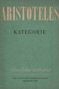 14818. Aristoteles – Organon I. - Kategorie