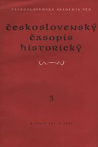 123774. Československý časopis historický, Ročník XXI., číslo 3 (1973)