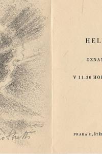 Stretti, Mario – Helena Janotová a Milan Friedl oznamují, že budou oddání v úterý 30. června 1953 v 11.30 hod. ve svatební síni Staroměstské radnice v Praze