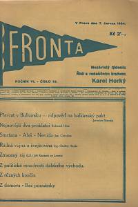 126805. Fronta, Nezávislý týdeník, Ročník VI., číslo 52 (7. června 1934)