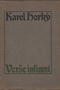 31851. Horký, Karel – Verše intimní 