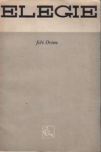 49557. Orten, Jiří [= Ohrenstein, Jiří] – Elegie