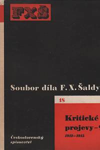 60922. Šalda, František Xaver – Kritické projevy IX. (1912-1915)
