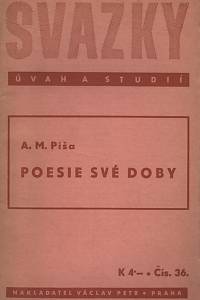 132989. Píša, Antonín Matěj – Poesie své doby