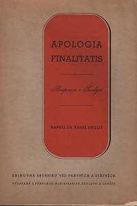 133935. Engliš, Karel – Apologia finalitatis, Rozprava o Tardym