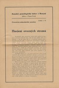 134309. Dr. Šťastný – Hnojení ovocných stromů