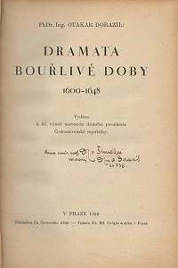 Dorazil, Otakar – Dramata bouřlivé doby (1600-1648) (podpis)