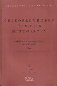 141274. Československý časopis historický - Přehled československých dějin I. (do roku 1848) These, příloha 2