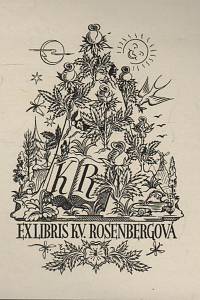 208486. Kinský, Karel – Ex libris Kv. Rosenbergová