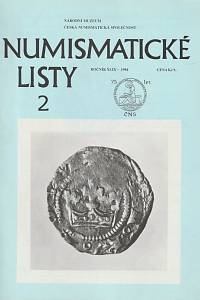 142620. Numismatické listy, Ročník XLIX., číslo 2 (1994)