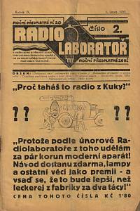 143025. Radiolaboratoř, Ročník IX., číslo 2 (1. února 1935)