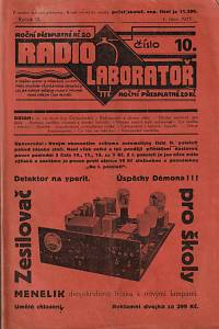 143039. Radiolaboratoř, Ročník IX., číslo 10 (1. října 1935)
