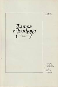 123318. Tomeš, Jan Marius / Demel, Karel – Lampa v Tournonu : mallarméovská studie