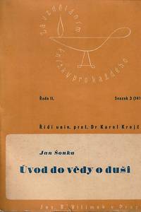 145281. Šonka, Jan – Úvod do vědy o duši, Pro bezpečnostní orgány a sociální pracovníky