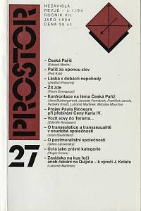 145458. Prostor, Nezávislá revue, nezávislý časopis, Ročník VII., číslo 27 (jaro 1994)
