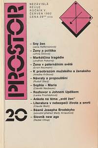 145465. Prostor, Nezávislá revue, nezávislý časopis, Ročník V., číslo 20 (červen 1992)