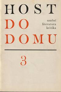 145917. Host do domu, Čtrnáctideník pro literaturu, umění a kritiku, Ročník XVII., číslo 3 (1970)