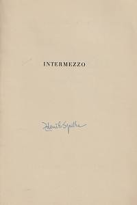 Spilka, Zdeněk – Intermezzo, Sedm básní z let 1929-1937 (podpis)