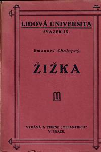 123988. Chalupný, Emanuel – Žižka, Nástin psychologicko-sociologický