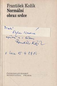 Kožík, František – Normální obraz srdce (podpis)