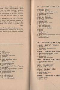 Abrahámová, B. / Bartošek, L. / Kohoutová-Hábová, D. / Frída, M. / Merhaut, V. / Urgošíková, B. / Váňa, O. / Valián, Z. / Hába, V. / Zdražilová, M. – Ponrepo, kino filmotéky Čs. filmového ústavu, program květen 1978