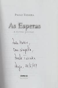 Teixeira, Paulo – As Esperas e outros poemas