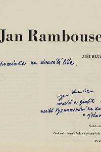 Hlušička, Jiří – Jan Rambousek (podpis)