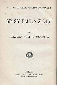 Zola, Emil – Poklesek abbého Moureta (= La faute de l'abbé Mouret)