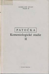 24071. Patočka, Jan – Komeniologické studie II.