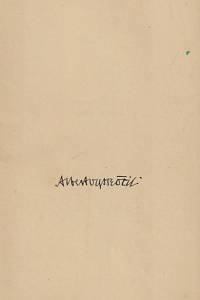 Vyskočil, Albert – Na pokraji dnů, Verše z let 1910-20 (podpis)