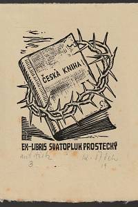 211675. Štěch, Karel – Česká kniha, Ex-libris Svatopluk Prostecký