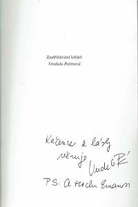 Pačesová, Vendula [= Pačesová, Václava] – Zastřihávání křídel (podpis)