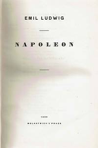 Ludwig, Emil – Napoleon