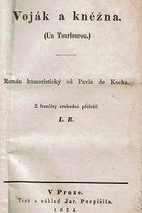 Kock, Paul de – Voják a kněžna, Román humoristický