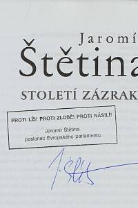 Štětina, Jaromír – Století zázraků (podpis)